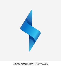 Thunder Vector Icon.