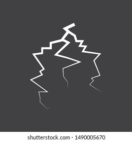 thunder vector icon illustration design