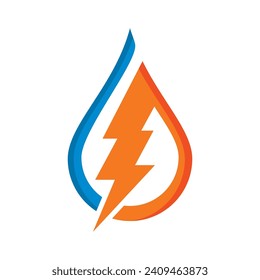 diseño de imagen de icono del logotipo de la gota de agua de fondo 