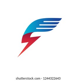 Thunder Wing Logo in Vector