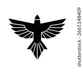 Thunderbird Silhouette Vector Art Illustration