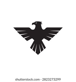 Thunderbird symbol silhouette vector