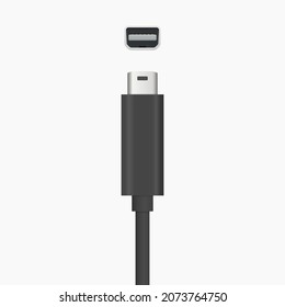 Thunderbolt Cable Charger Vector Illustration