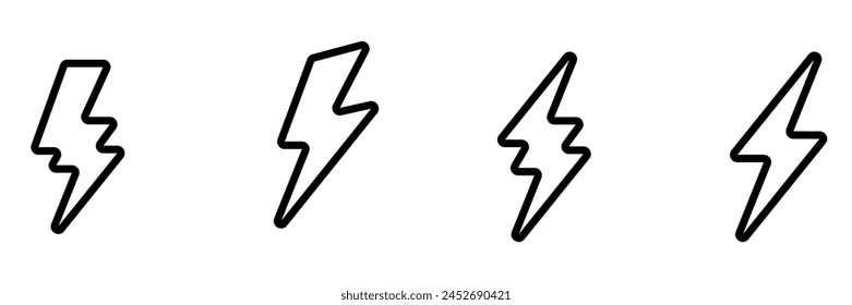 Thunderbolt und Energy Flash Kult Vektorgrafik Logo