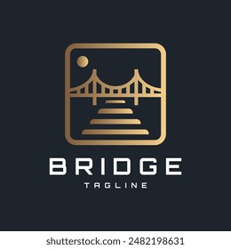 Thunderbolt Energy Power Logo design with modern and dynamic style of golden lightning symbol on dark background