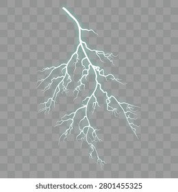 Thunderbolt flare phenomenon Bright cyan luminous, in extreme conditions.