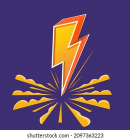Ilustración del símbolo del tornillo de freno, del destello, del destello