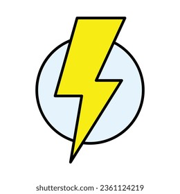 Thunderbolt Icon Design For Personal And Commercial Use