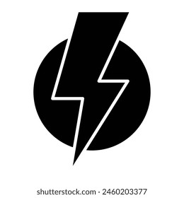 Thunderbolt Icon Design For Personal And Commercial Use