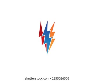 Thunderbolt icon illustration