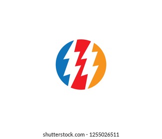 Thunderbolt icon illustration