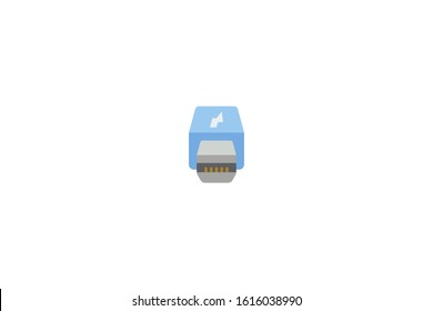 Thunderbolt  icon in trendy flat style isolated on white background vector illustration