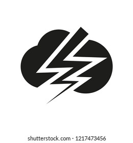 Thunderbolt icon. Trendy Thunderbolt logo concept on white background from Weather collection. Suitable for use on web apps, mobile apps and print media.