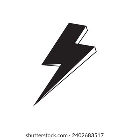 vector de icono de rayón aislado en blanco