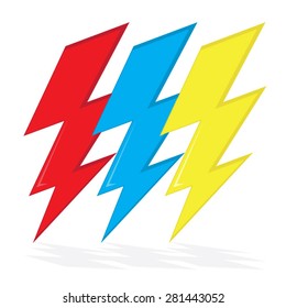Thunderbolt illustration, typography, t-shirt graphics, vectors 