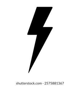 Thunderbolt Lightning Bolt electric energy flash icon set vector illustration