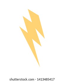 thunderbolt lightning energy isolated icon