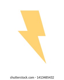 thunderbolt lightning energy isolated icon