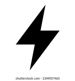 thunderbolt lightning icon vector