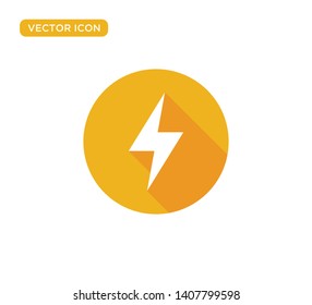 Thunderbolt Lightning Icon Vector Illustration Design