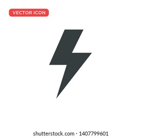 Thunderbolt Lightning Icon Vector Illustration Design