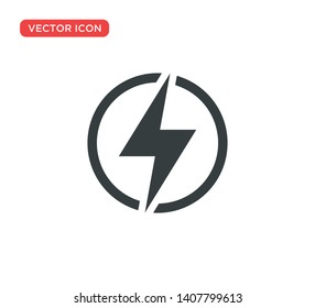 Thunderbolt Lightning Icon Vector Illustration Design