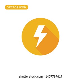 Thunderbolt Lightning Icon Vector Illustration Design
