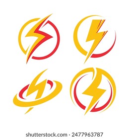 Ilustración vectorial con logotipo de Thunderbolt Lightning