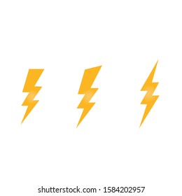 Thunderbolt and Lightning strike causes natural electricity to cause harm. icon vector
