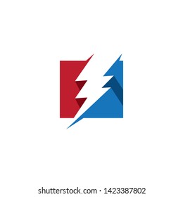 thunderbolt logo and symbol flash