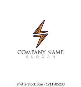 Thunderbolt logo and symbol vector