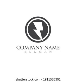 Thunderbolt logo and symbol vector