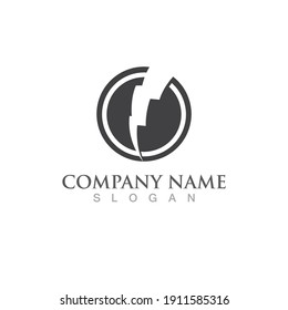 Thunderbolt logo and symbol vector