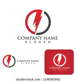 Thunderbolt logo and symbol vector