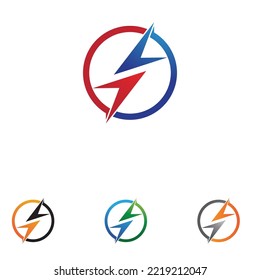 Thunderbolt logo and symbol vector