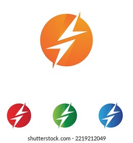 Thunderbolt logo and symbol vector