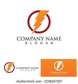 Thunderbolt logo and symbol vector