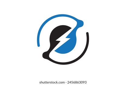 Thunderbolt logo and symbol vector Free Vector