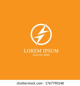 Thunderbolt  logo and symbol vector image