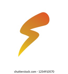 Thunderbolt logo template, Thunder, Electric, Flash, Lightning logo. Letter S logo