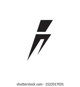 Thunderbolt logo Template vector icon illustration design