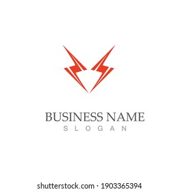 diseño de la ilustración del vector del logotipo de Thunderbolt