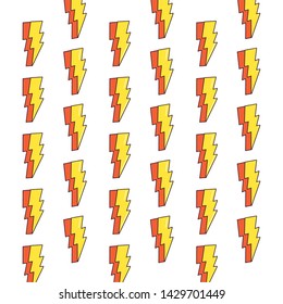 thunderbolt pop art comic background