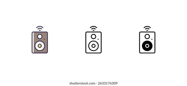 Iconos de puerto Thunderbolt línea delgada y glifo icono de Vector Ilustración de stock