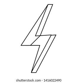 thunderbolt ray power vector ilustration vector ilustration