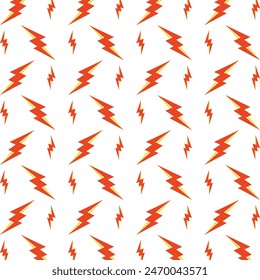 Thunderbolt subjective trendy multicolor repeating pattern vector illustration design