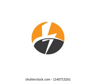 Thunderbolt symbol illustration