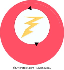 Thunderbolt symbol isolated vector illstration