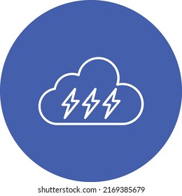 Thunderbolt vector icon. Can be used for printing, mobile and web applications.
