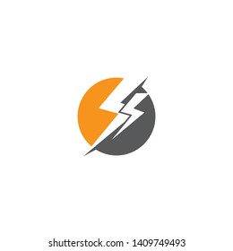 Thunderbolt vector icon illustration design